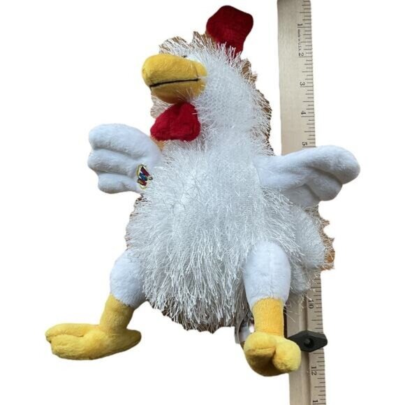 Ganz Webkinz Fluffy White Chicken Plush Toy 8" - Picture 5 of 5